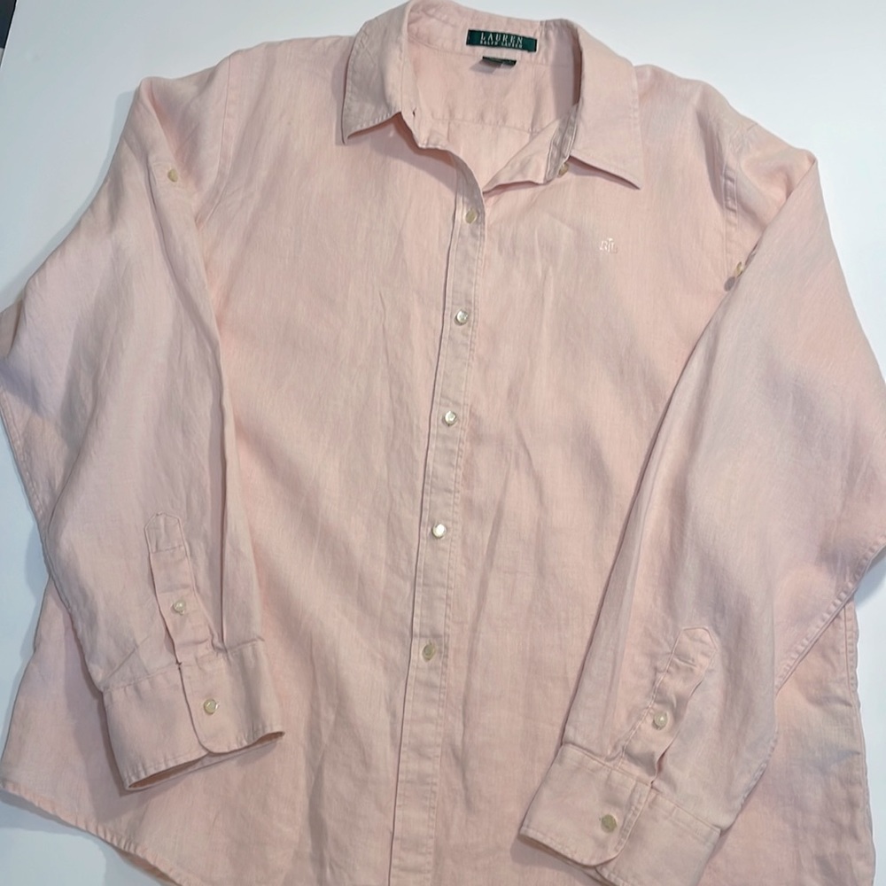 Ralph Lauren Light Pink Linen Shirt